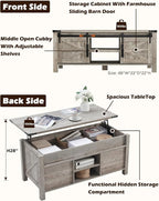 OKD 48" Farmhouse Lift Top Coffee Table - Image 2