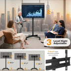 Hemudu Mobile TV Stand for 23-60 Inch LCD LED Flat/Curved Screen TVs, TV Cart - Image 2