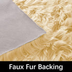 Latepis Yellow Fluffy Circle Rugs - Image 3