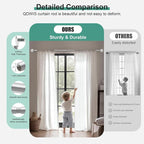 QDWIS 2 Pack Silver Curtain Rods - Image 3