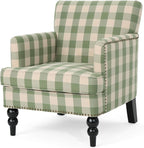 Christopher Knight Home Eve Modern Upholstered Club Chair, Wooden Living Room by ChristopherKnightHome
