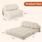 Folding Sofa Bed, Convertible Sleeper Chair - Image 2