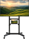 Heavy-Duty Rolling TV Stand for 55–100" Screens — Supports 165 lbs, Stable by ECOTINY
