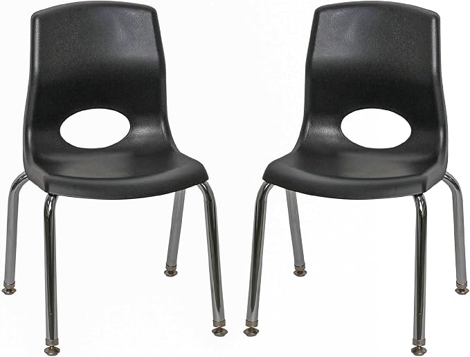 Children’s Factory MyPosture Plus 12" Chair, 2 Pack, Stackable Ergonomic by Angeles
