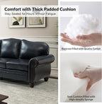 Classic 3-Seater Sofa with Premium Leather Upholstery, Stylish & Comfortable - Image 4