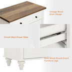 WAMAPT Buffet Cabinet with 6 Doors and 3 Drawers, Large Coffee Bar Table Wood - Image 5