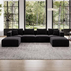 Avenco 141” U-Shaped Modular Sectional Couch Sofa by Avenco