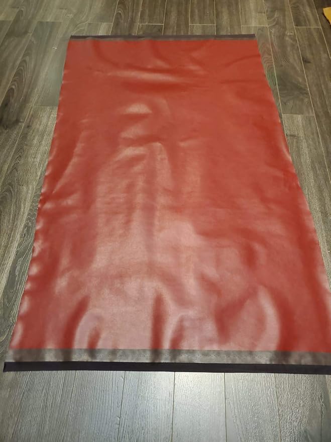 NAT Leathers | Burgundy Red Soft Faux Vegan Leather PU | 1 Yard Cut by Yard | - Image 3