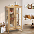 Curio Cabinet with Lighted, Curio Display Cabinet, Glass Display Cabinet with - Image 7