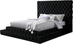 Furniture of America Sable Fabric Upholstered Step Up King-Size Platform Bed by FurnitureofAmerica