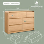 Aitjunz Modern 7 Drawers Dresser - Image 2