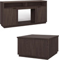 2-Piece Fluted Living Room Set Includes 31.5" Fluted Lift Top Coffee Table by PATIOCHIC
