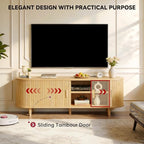 58" Mid Century Modern TV Stand - Image 4