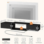 HOOBRO 55" Floating TV Stand - Image 2