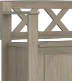 SIMPLIHOME Amherst Entryway Storage Bench - Image 8