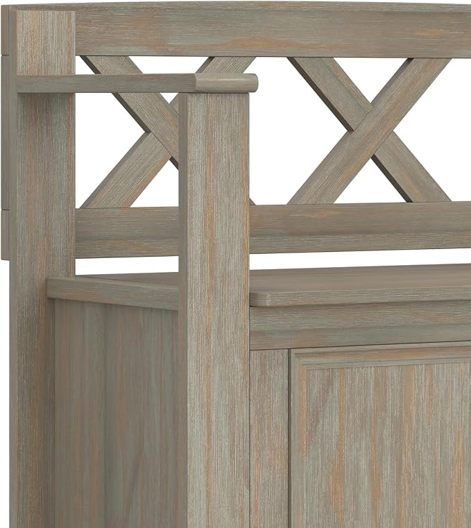 SIMPLIHOME Amherst Entryway Storage Bench - Image 8