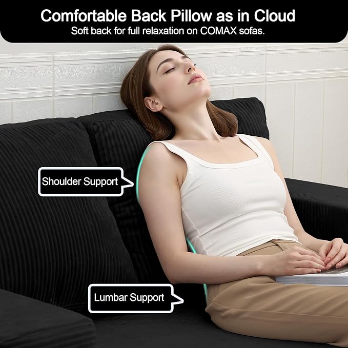 COMAX Convertible Sofa Bed Queen, Folding Fold Out Couch Bed, Floor Futon Couch - Image 6