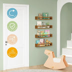 Forbena 24 Inch Wooden Floating Nursery Book Shelves - Image 3