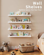 Shario Nursery Book Shelves, Scalloped Shelves, Wall Book Shelves - Image 4