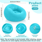 Realspring Inflatable Bean Bag Chairs Outdoor Blow up Camping Chairs Inflatable - Image 3