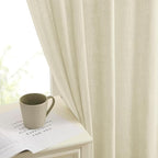 Joydeco Linen Curtains 108 Inch Length 2 Panels Set, Light Filtering Curtains - Image 5
