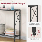 Tajsoon Small Entryway Table, 2-Tier Narrow Consle Table - Image 5