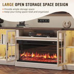 98" Farmhouse TV Stand with 36" Fireplace - Image 4