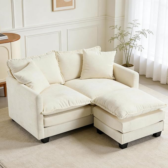 Loveseat Sofa with Ottoman by MUDANT