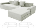 ZNSAYOTX Sectional Couch Covers, Stretch Jacquard Slipcovers by ZNSAYOTX
