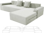 ZNSAYOTX Sectional Couch Covers, Stretch Jacquard Slipcovers by ZNSAYOTX