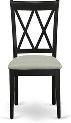 East West Furniture CLC-BLK-C Clarksville Dining Room Chairs - Image 4