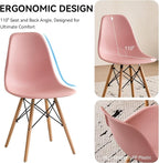 5-Piece Round Dining Table Set, Small 31.5" Kitchen Table Chairs Set of 4 Space - Image 7