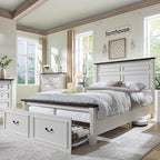 Aitjunz Farmhouse Queen Size Bed Frame by AITJUNZ