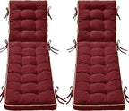 2 Pack 72x21 Inch Folding Chaise Lounge Cushion Quick Dry by AMCATON