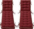 2 Pack 80x26 Inch Folding Chaise Lounge Cushion Quick Dry by AMCATON
