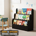 SpaceAid 3-Tier Scalloped Bookshelf, Montessori Bookcase - Image 4