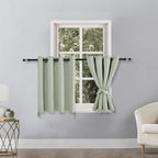 RV Blackout Curtains for Bedroom, 52 x 30 Inches Long Seafoam Green | Thermal - Image 2