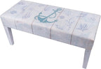 Indoor Coastal Bench Faux Leather Anchor Design - Image 9