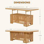 Grand patio 12-Piece Patio Wicker Furniture Set - Image 5