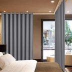 Yakamok Grey Room Darkening Curtains 84 inch Gray Sliding Door Drapes | 1 - Image 3