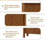 31" Mid-Century Modern Accent Cabinet, 2-Door Storage Cabinet - Image 3