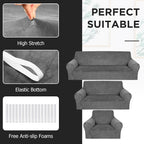 Peryiter 3 Pcs Couch and Loveseat Covers Set Sofa Cover - Image 4