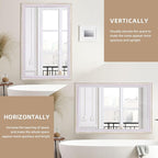 35x23 Inch Rustic Farmhouse Rectangle Mirror - Image 5