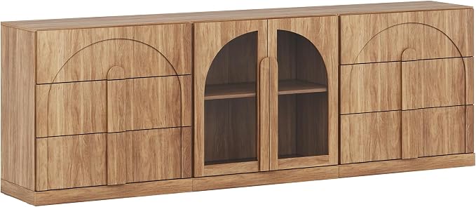 BELLEZE 3-Piece Sideboard Cabinet Set Freely Configurable, Modern Wood Modular - Image 7