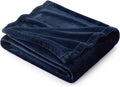 Bedsure GentleSoft Navy Blue Throw Blanket by Unknown