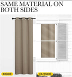 NICETOWN Window Curtain Panels, Thermal Insulated Solid Grommet Blackout - Image 6
