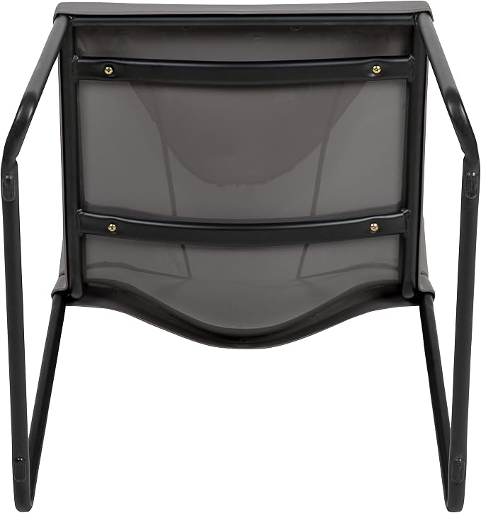 Flash Furniture HERCULES Series 880 lb. Capacity Gray Full Back Contoured Stack - Image 11