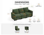 CHIC HOUSE Modular Sectional Sofa - Image 2