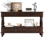 Vintage Solid Wood Console Table - Image 7