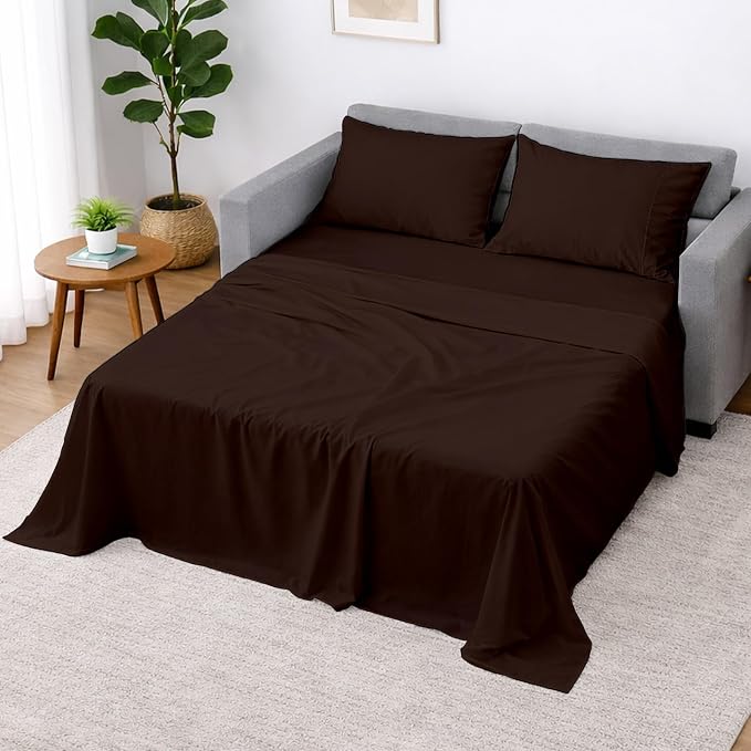 Cottington Lane Sleeper Sofa Sheets Full Size, 4 Piece Premium Quality 100% by CottingtonLane